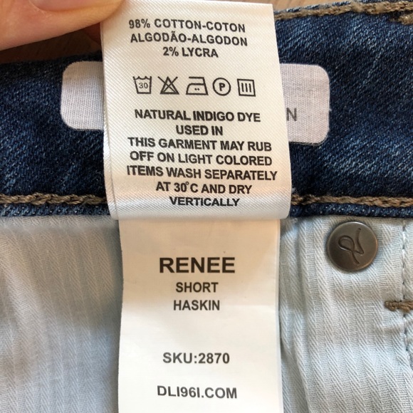 DL1961 Renee Denim Cut Off Shorts - Picture 4 of 4